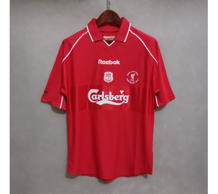 Liverpool 00/02 Home Red Soccer Jersey